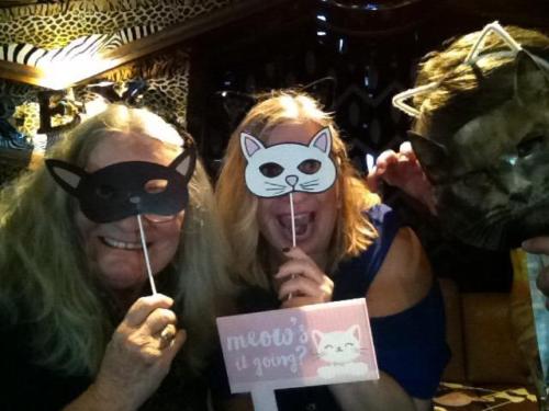 Meow Meow Cruise 2019 - Joan, Sue and Mystery Cat